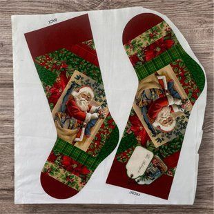 Christmas boot Panel, Панель для рукоділля a75-0c7 фото