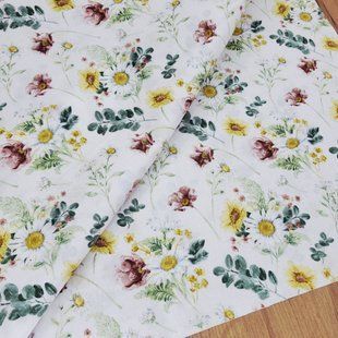 Cream Floral, Американська бавовна для рукоділля та одягу cci-969 фото